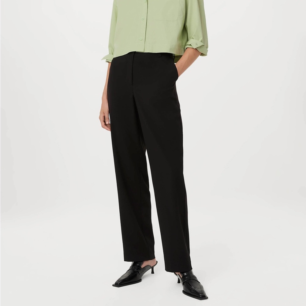 Frank And Oak The Jane Straight Pant in Black